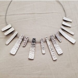 Architectural Geometric Statement Necklace